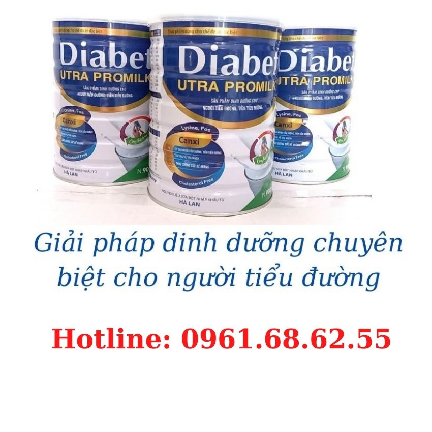 Sữa tiểu đường Diabet Utra Promilk 900 Gr Giúp ổn định đường huyết, giảm biến chứng tiểu đường