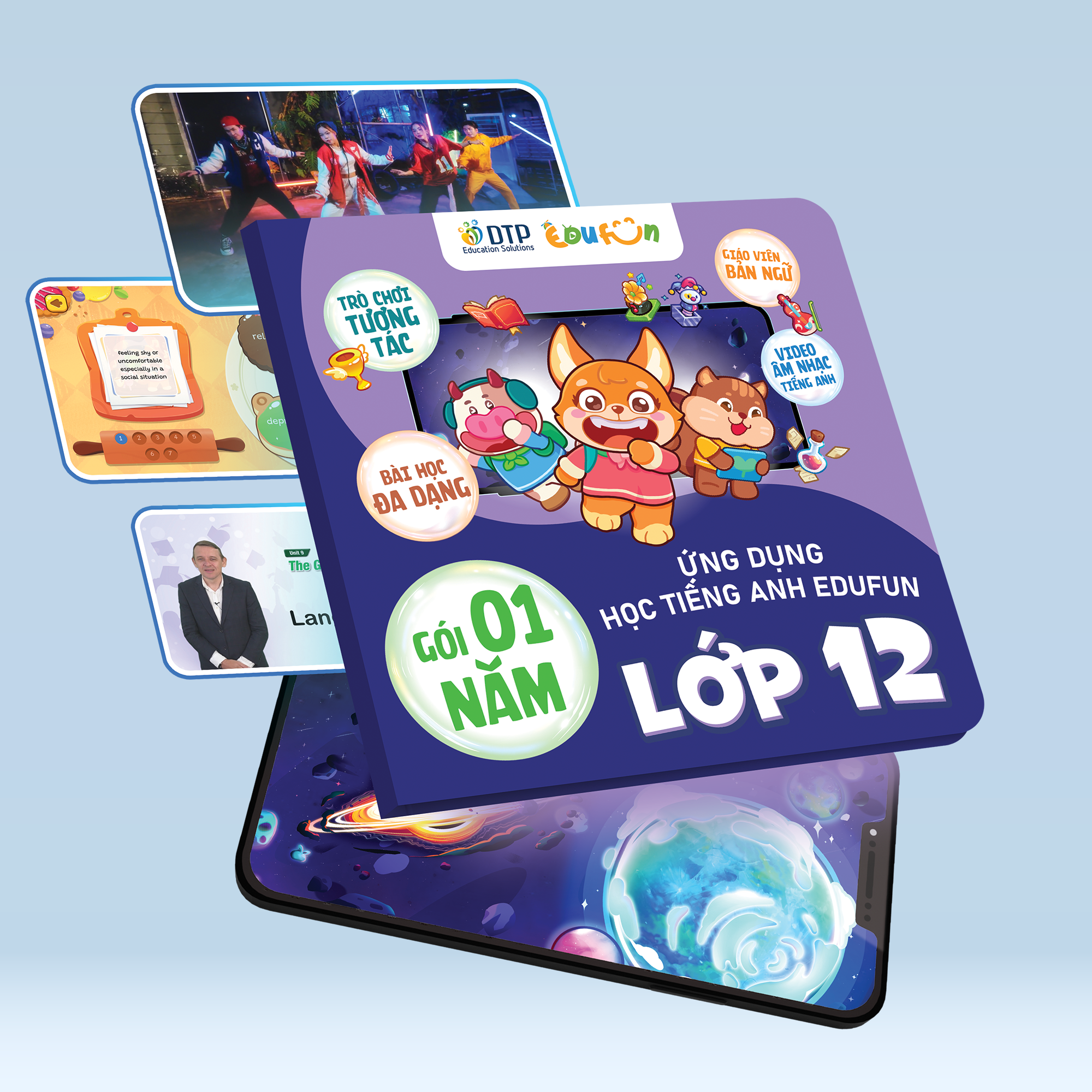E-voucher - Edufun Premium lớp 12 - Dtpbooks