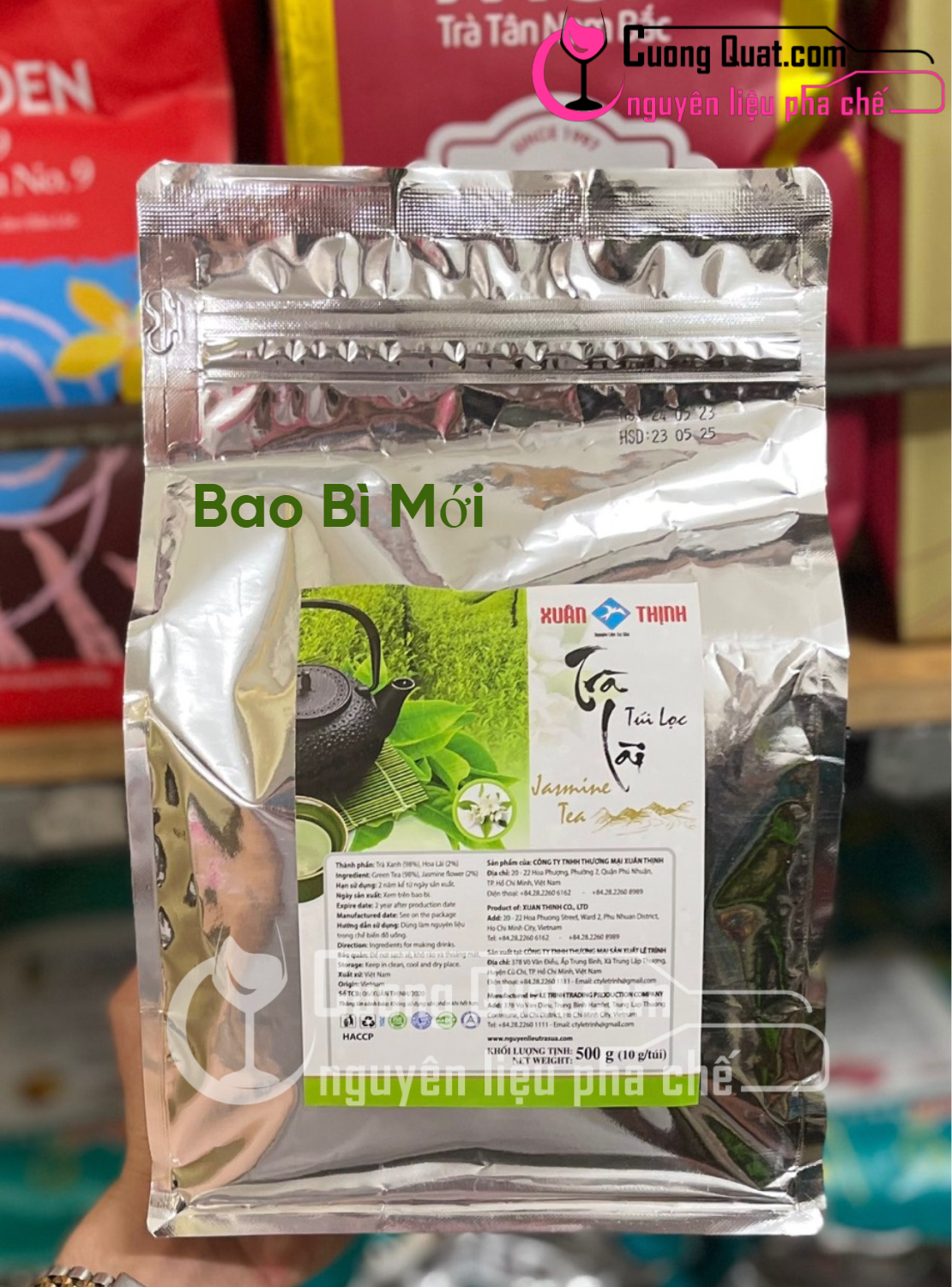 Lục trà xuân thịnh gói 500gr
