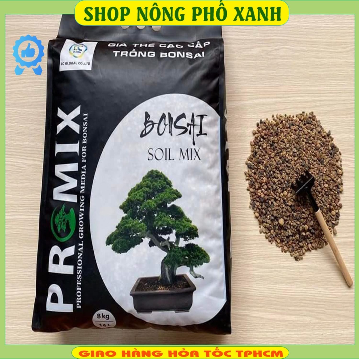 Đất trồng, giá thể chuyên dụng dành cho bonsai trộn sẳn akadama,pumic,lava giữ ẩm thoáng rể nhập khẩu Nhật Bản 14 lít