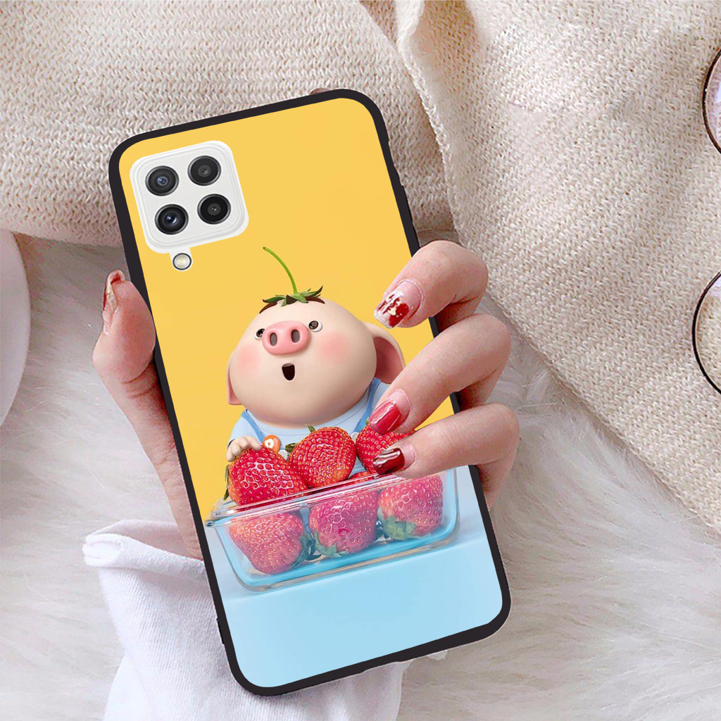 Ốp lưng Samsung Galaxy A22 4G viền dẻo TPU BST Pig Cute