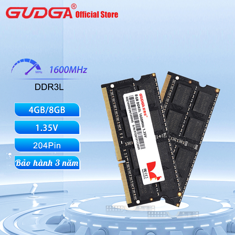 Gudga DDR3 1600 for 12800u laptop desktop memory card, double-sided beads, desktop memory compatible 4GB 8GB RAM