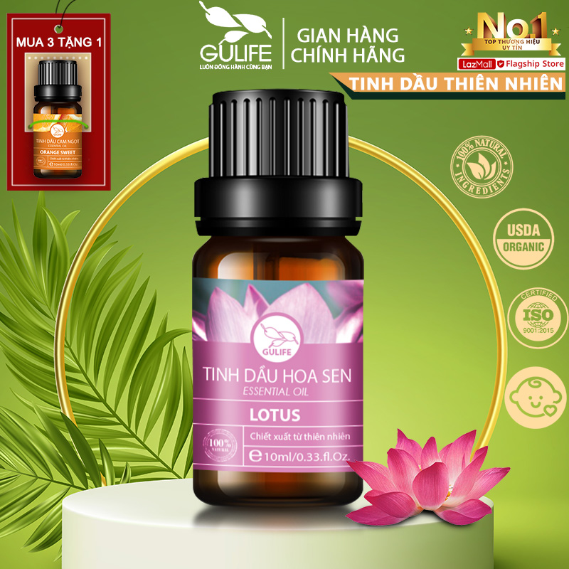 Gulife 10ml Lotus essential oil-100% extract from nature