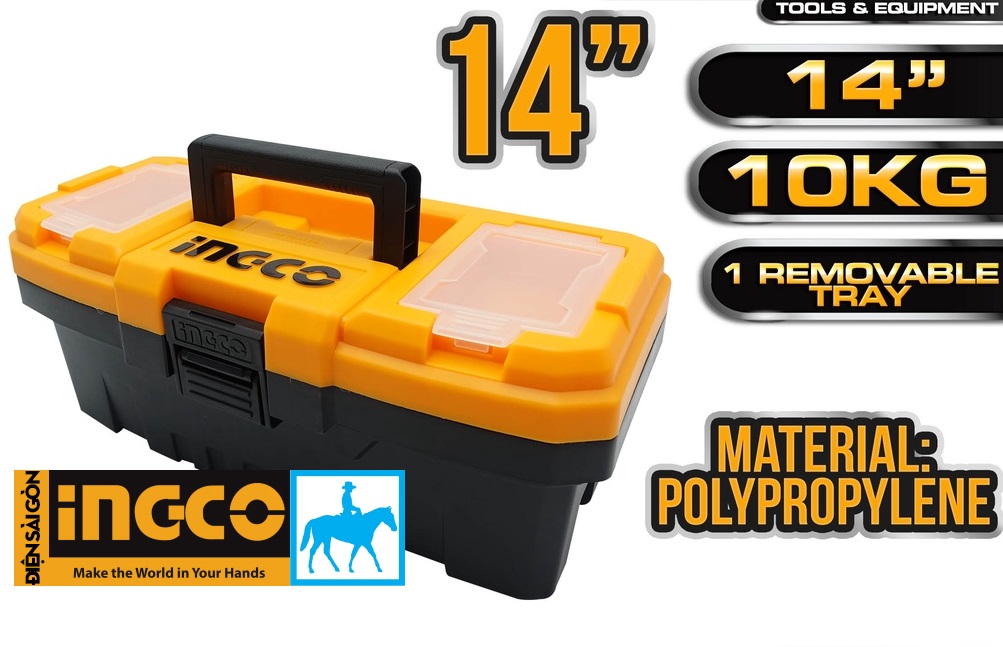 Hộp thùng đựng đồ nghề 14inch ingco chính hãng pbx1401