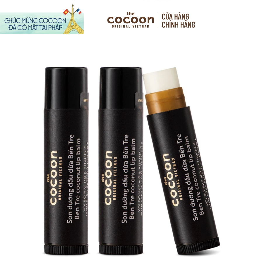 Combo 3 Son dưỡng dầu dừa Bến Tre Cocoon