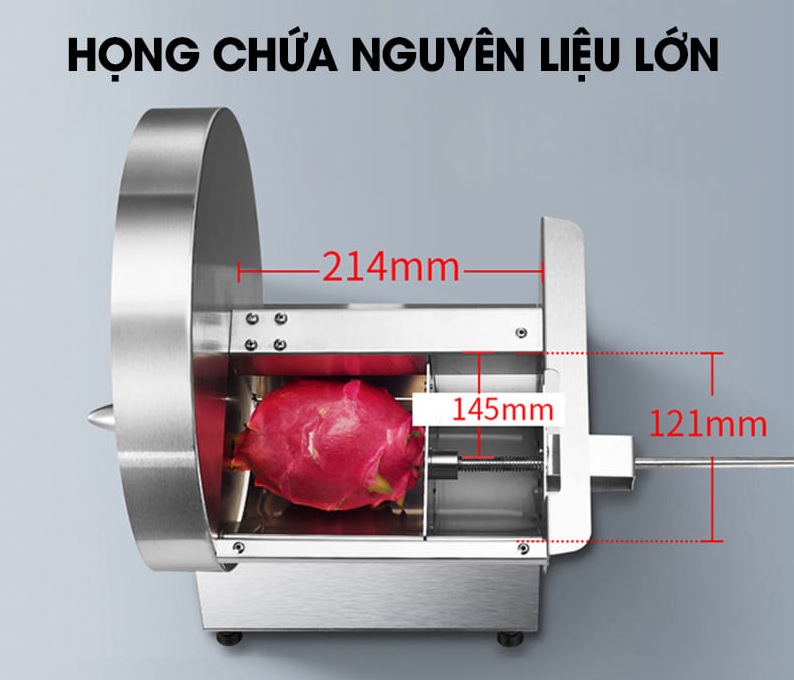 Máy thái lát hoa quả làm detox, làm mứt, máy thái chanh thái sung