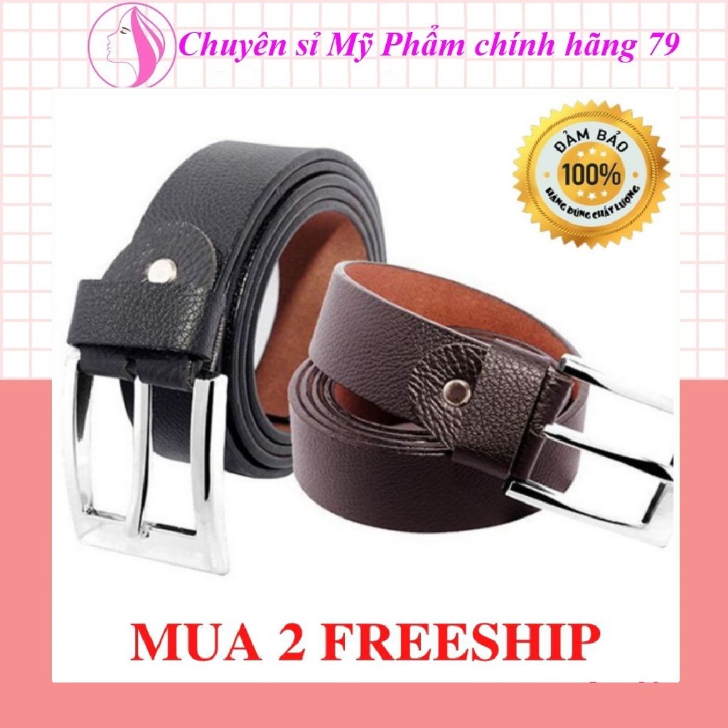 [Freeshipmax] THẮT LƯNG NAM, Thắt lưng da nam, Thắt lưng DÂY DA KHÔNG BONG TRÓC BẤM LỖ SẴN MẶT KHÓA KIM BỀN CHẮC CHẮN