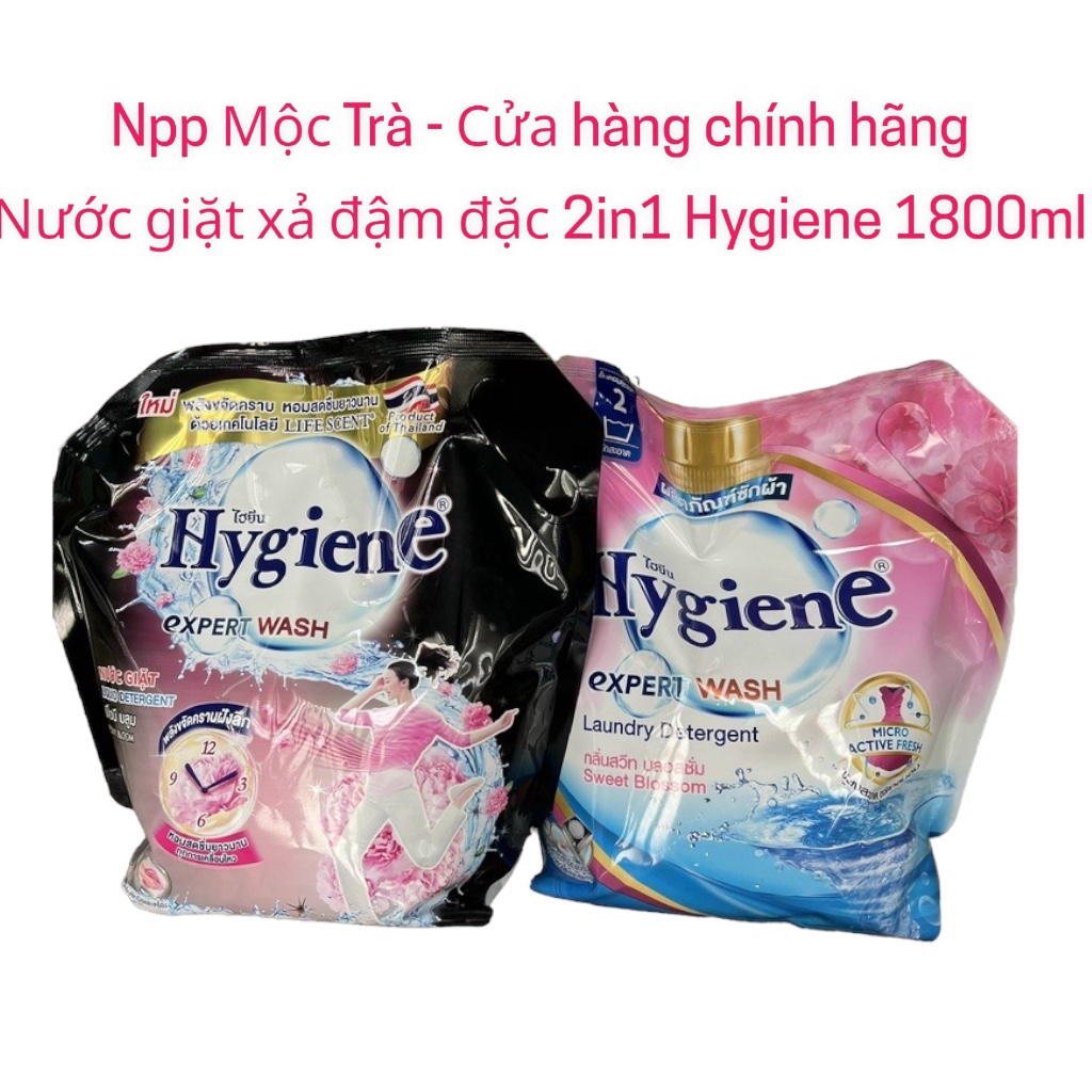 HCM - Nước giặt xả đậm đặc Hygiene Thái Lan 1800ml - NPP Mộc Trà