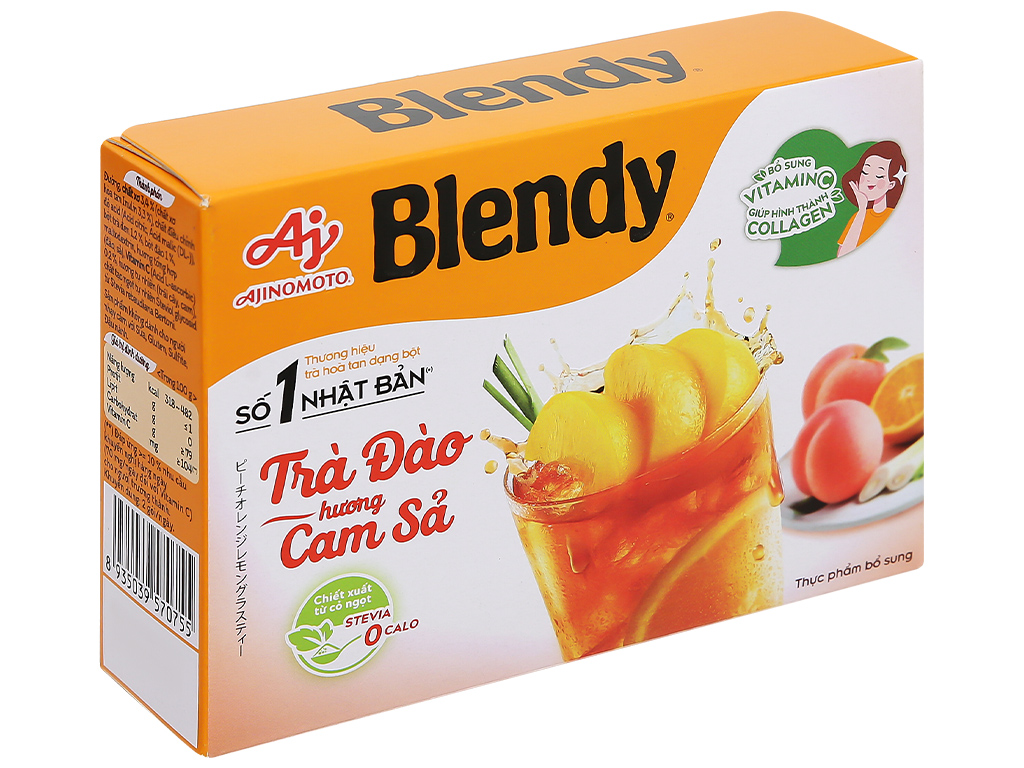 Trà đào cam sả Blendy hộp 88g