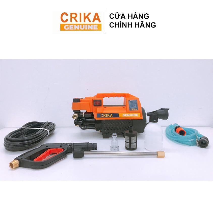 Máy rửa xe Crika 1900w áp lực cao - có chỉnh áp - lõi đồng hàng chuẩn