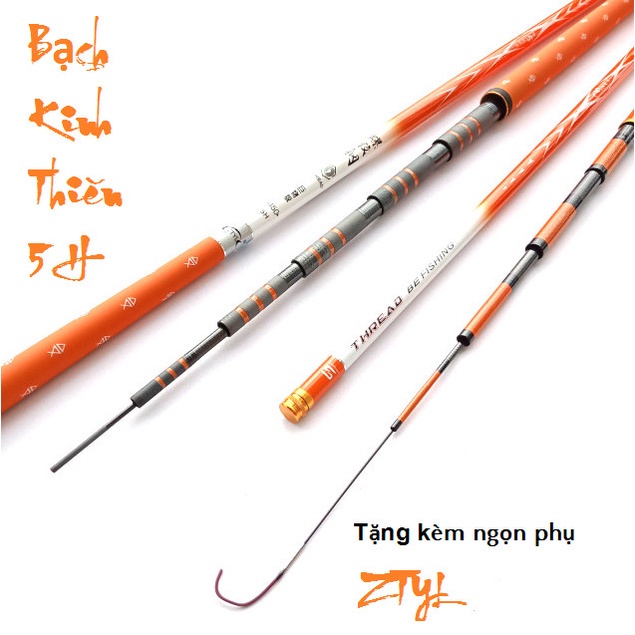 Cần câu tay câu đài bạch kinh thiên 4h hàng chính hãng tặng ngọn phụ