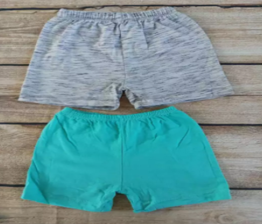 Quần đùi chục nền trơn- màu ngẫu nhiên cho bé 3-32kg/10 quần.