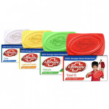 Combo 5 Xà Phòng sạch khuẩn Lifebuoy bảo vệ khỏi vi khuẩn 90g/hộp