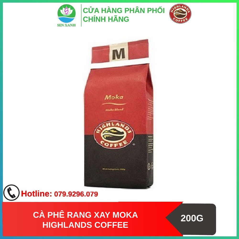 Cà phê rang xay Moka Highland Coffee 200g