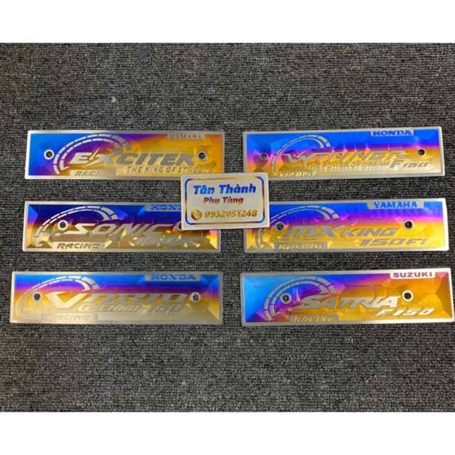 Bảng tên Titan kiểu 3D Vario, Mxking, Satria, Exciter, Sonic, Winner