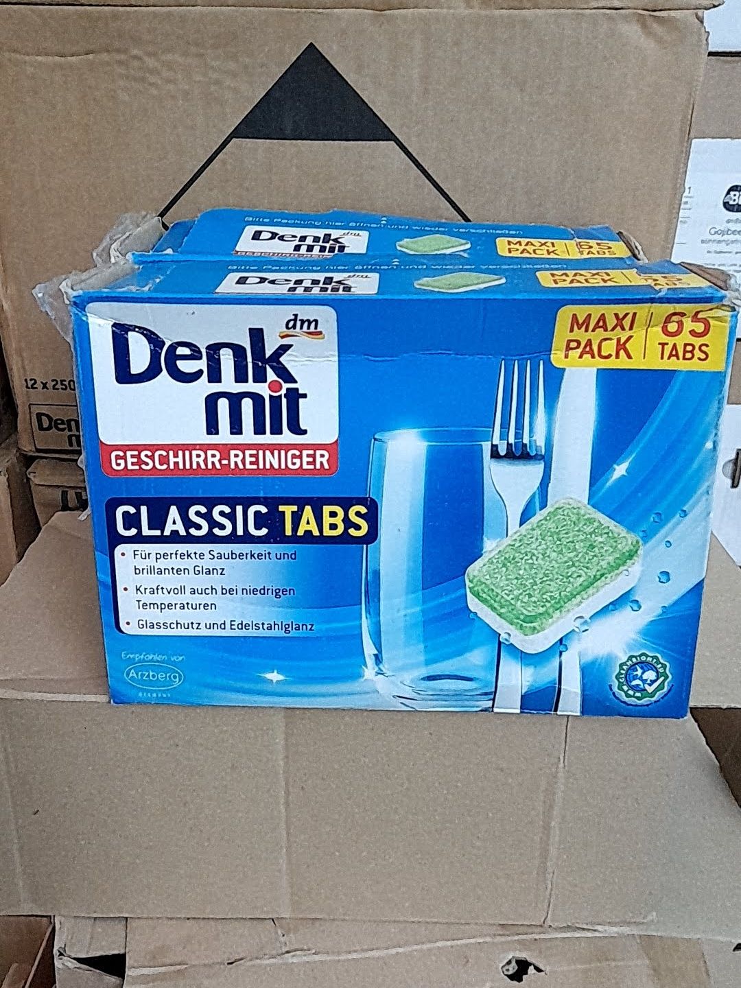 Viên rửa chén Denkmit - dành cho máy rửa chén bát - hàng nội địa Đức - 65 viên