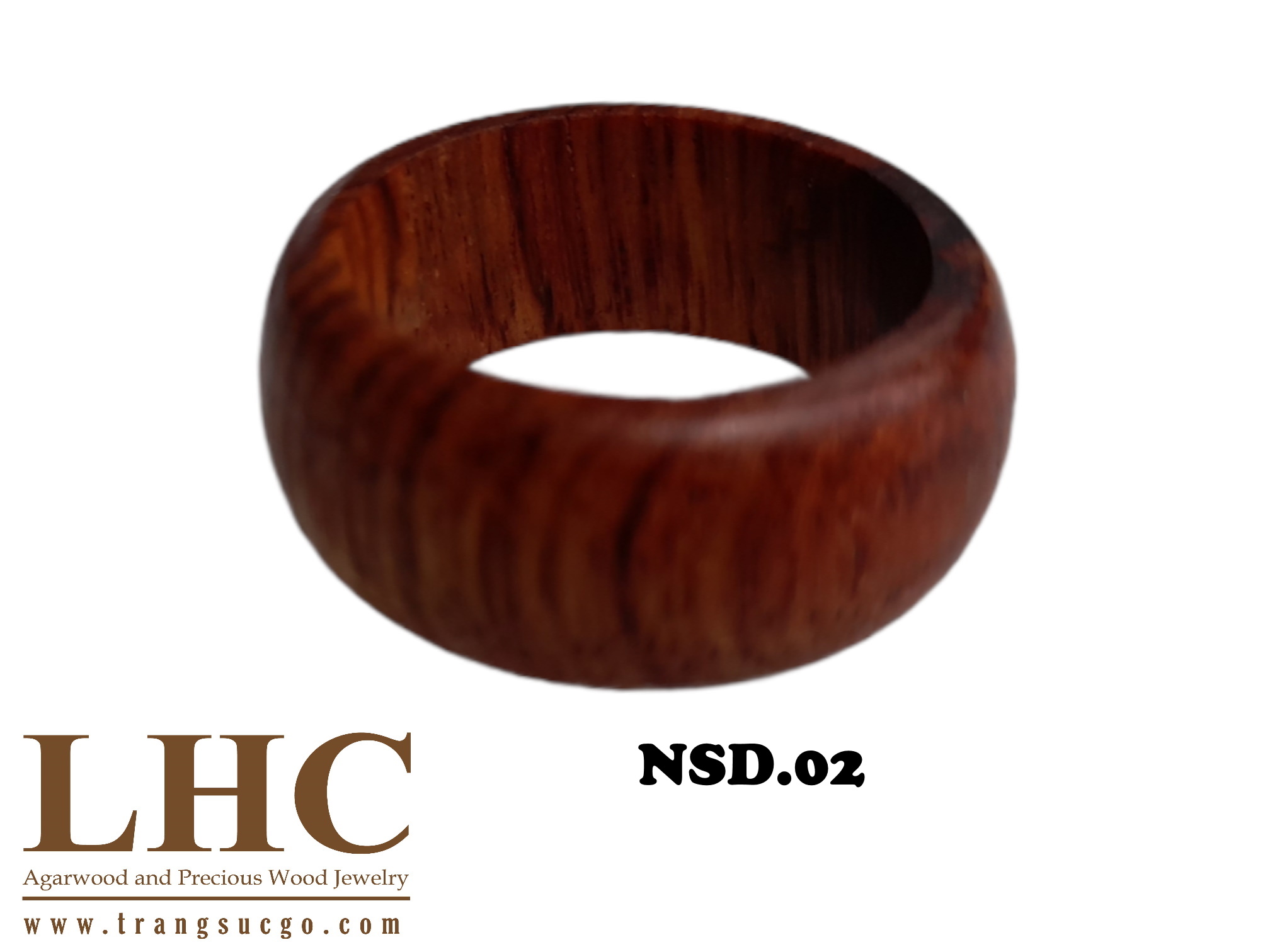 Nhẫn gỗ sưa đỏ