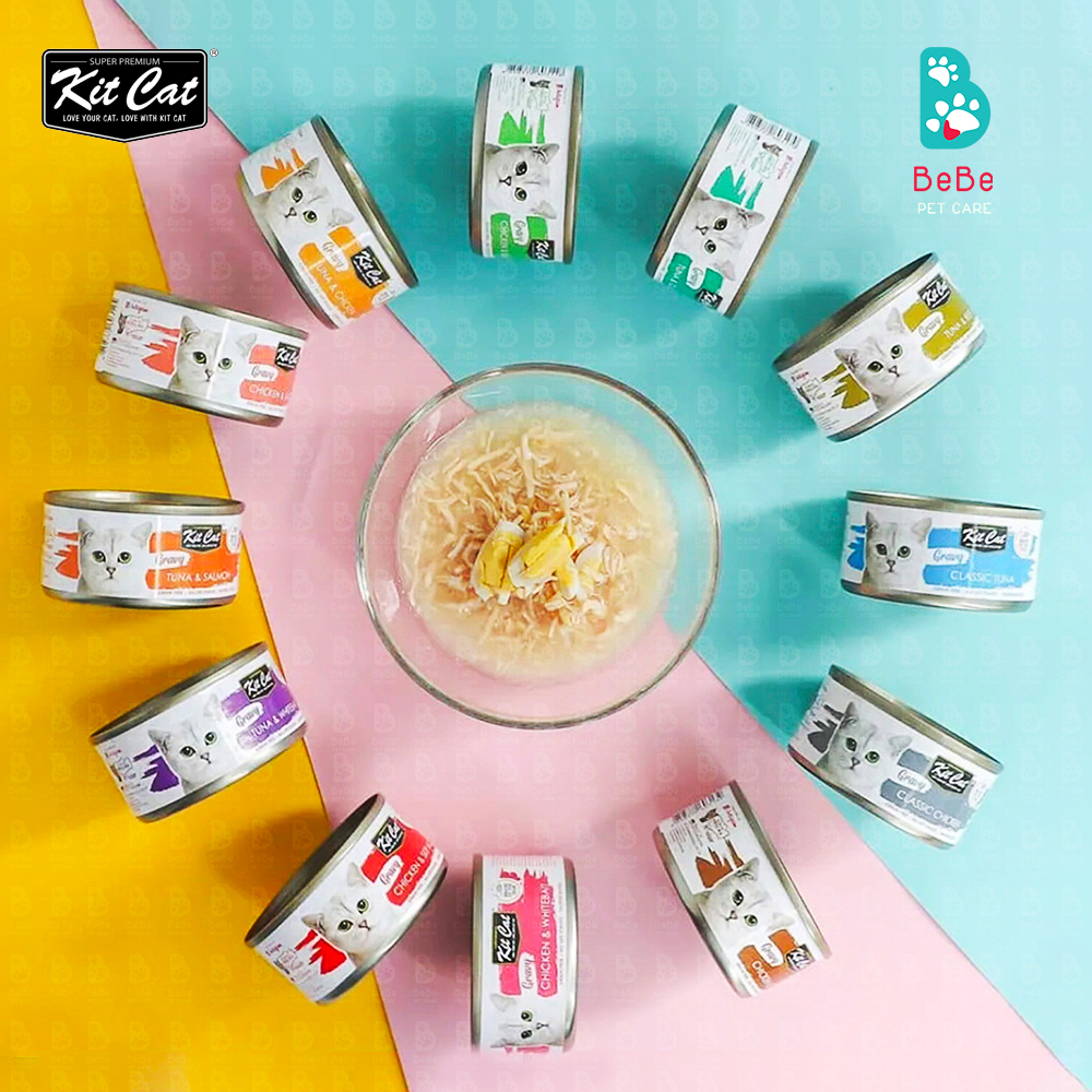 Pate kitcat gravy dạng sốt cho mèo mọi lứa tuổi