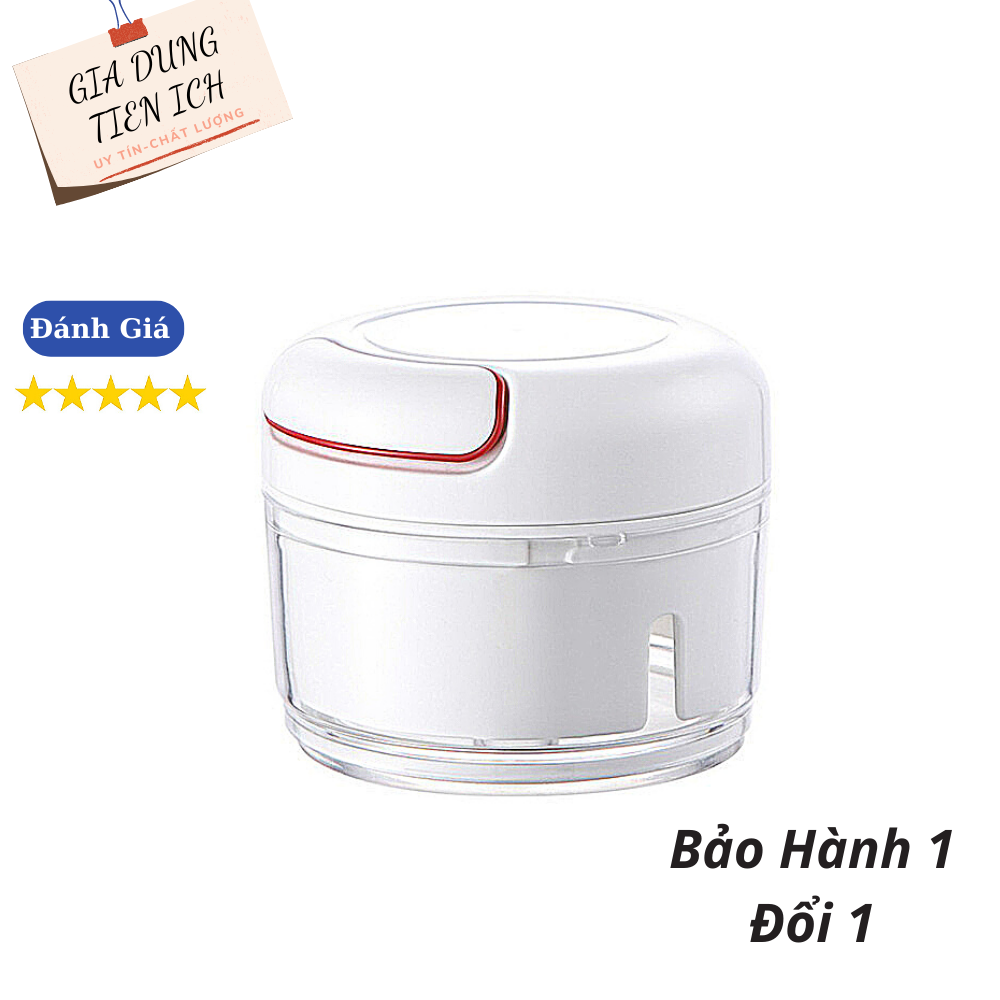Máy Xay Tỏi, Thực Phẩm Mini Chopper Cầm Tay Đa Năng, Máy Xay Hành Tỏi Ớt Mini, Máy Xay Đá Cầm Tay Đa Năng, Máy Xayy Thịt, Dụng Cụ Băm Rau Củ Quả, Dập Tỏi, Dằm Tỏi, Máy Xay Gừng, Nghệ, Sả Carrot, Cá Tiện Dụng