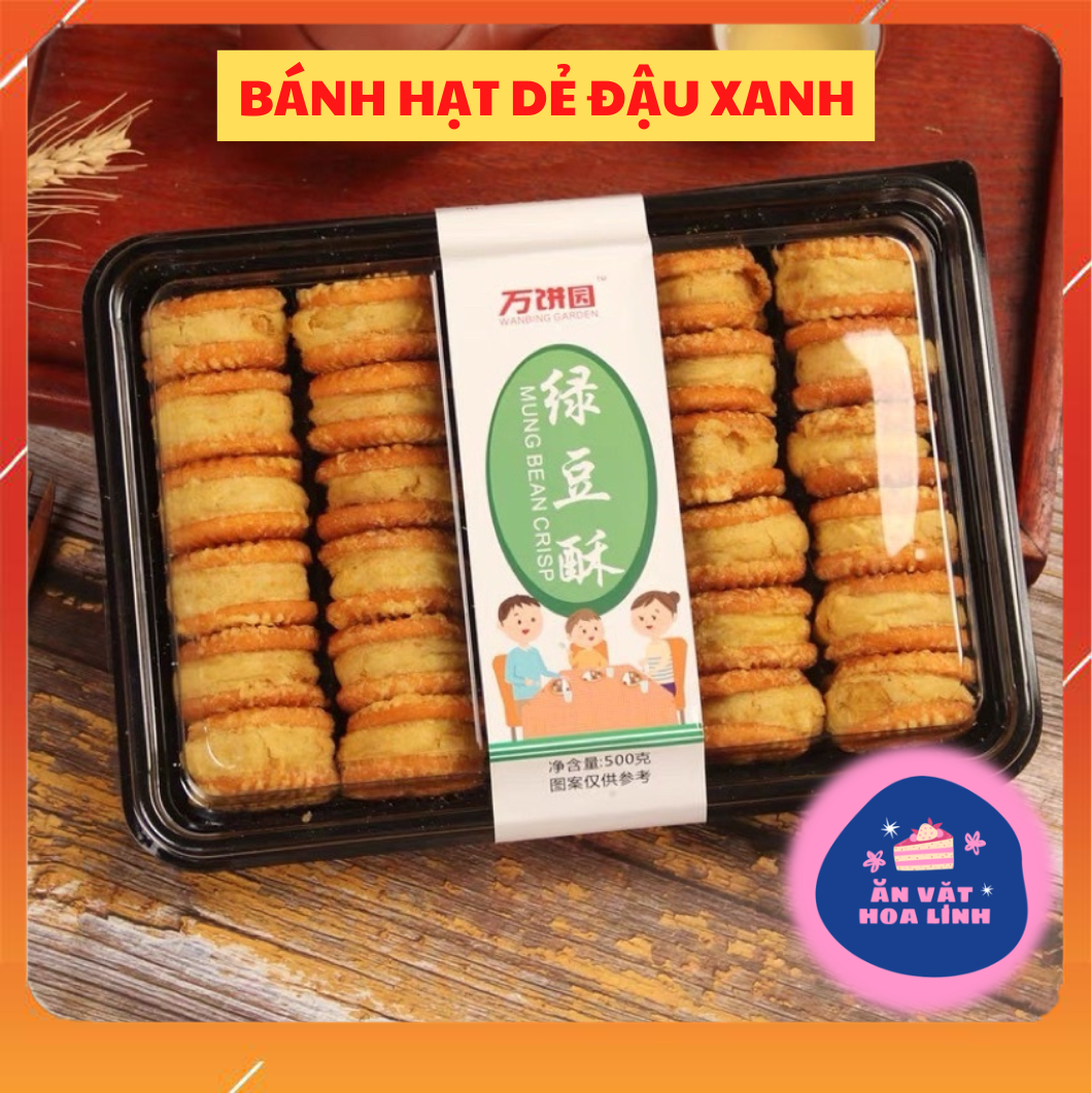 Hộp 500gr bánh hạt dẻ đậu xanh mật ong