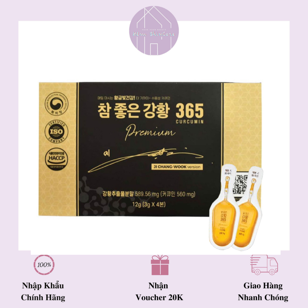 Nano Curcumin 365 Premium - Tinh Chất Nghệ Vàng Hàn Quốc