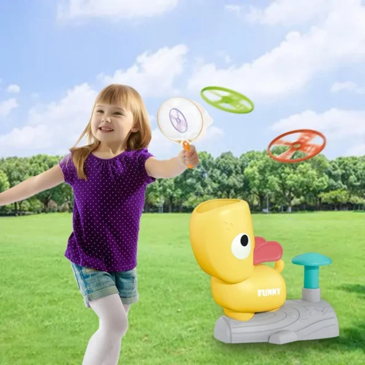 Đồ chơi tung hứng đĩa bay nhiều màu sắc vui nhộn cho bé tăng vận động và