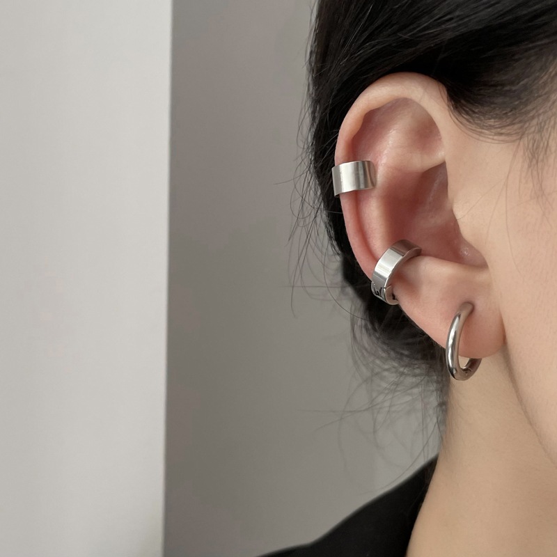 Bộ 3 chiếc khuyên tai kẹp vành không cần xỏ lỗ khác nhau
