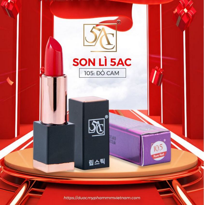 Son lì không trôi, son môi chính hãng hàn quốc 5AC 4.5g
