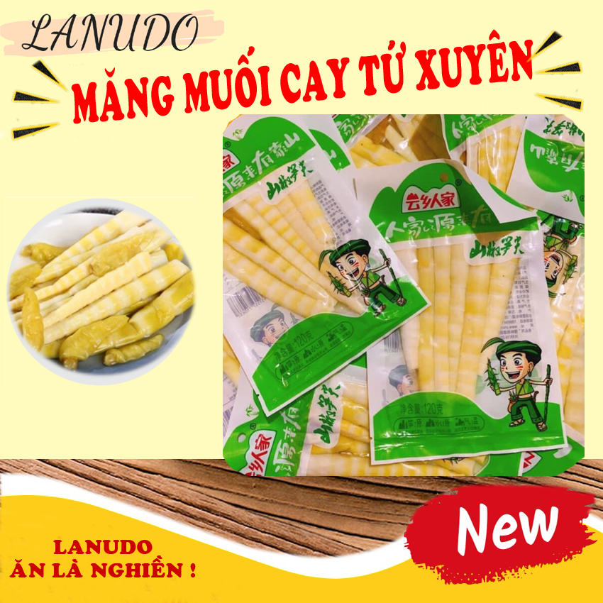 Măng trúc cay tứ xuyên nội địa trung quốc măng ăn liền siêu cay loại ngon gói 110gam