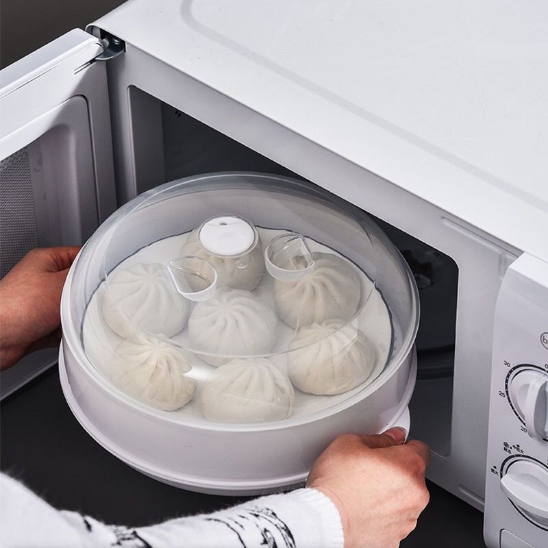 [XẢ KHO] Xửng Hấp Dùng Trong Lò Vi Sóng,Dụng Cụ Hấp Đồ Ăn Chuyên Dụng Cho Lò Vi Sóng,Nồi Hấp Thức Ăn Không Dầu Mỡ,Không Mất Thời Gian,An Toàn Cho Sức Khỏe