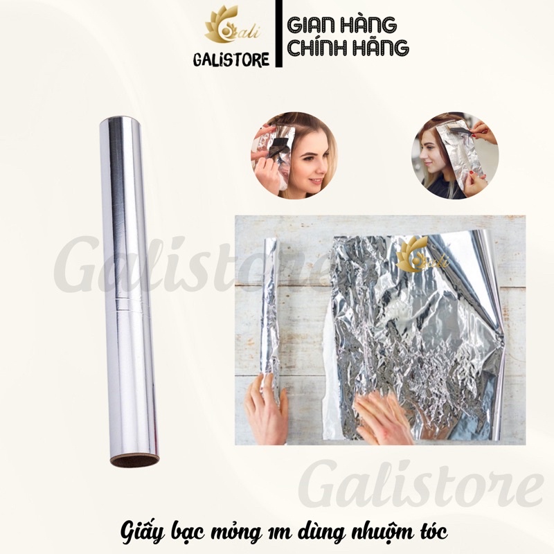 Giấy bạc mỏng 1m dùng nhuộm tóc + ủ móng