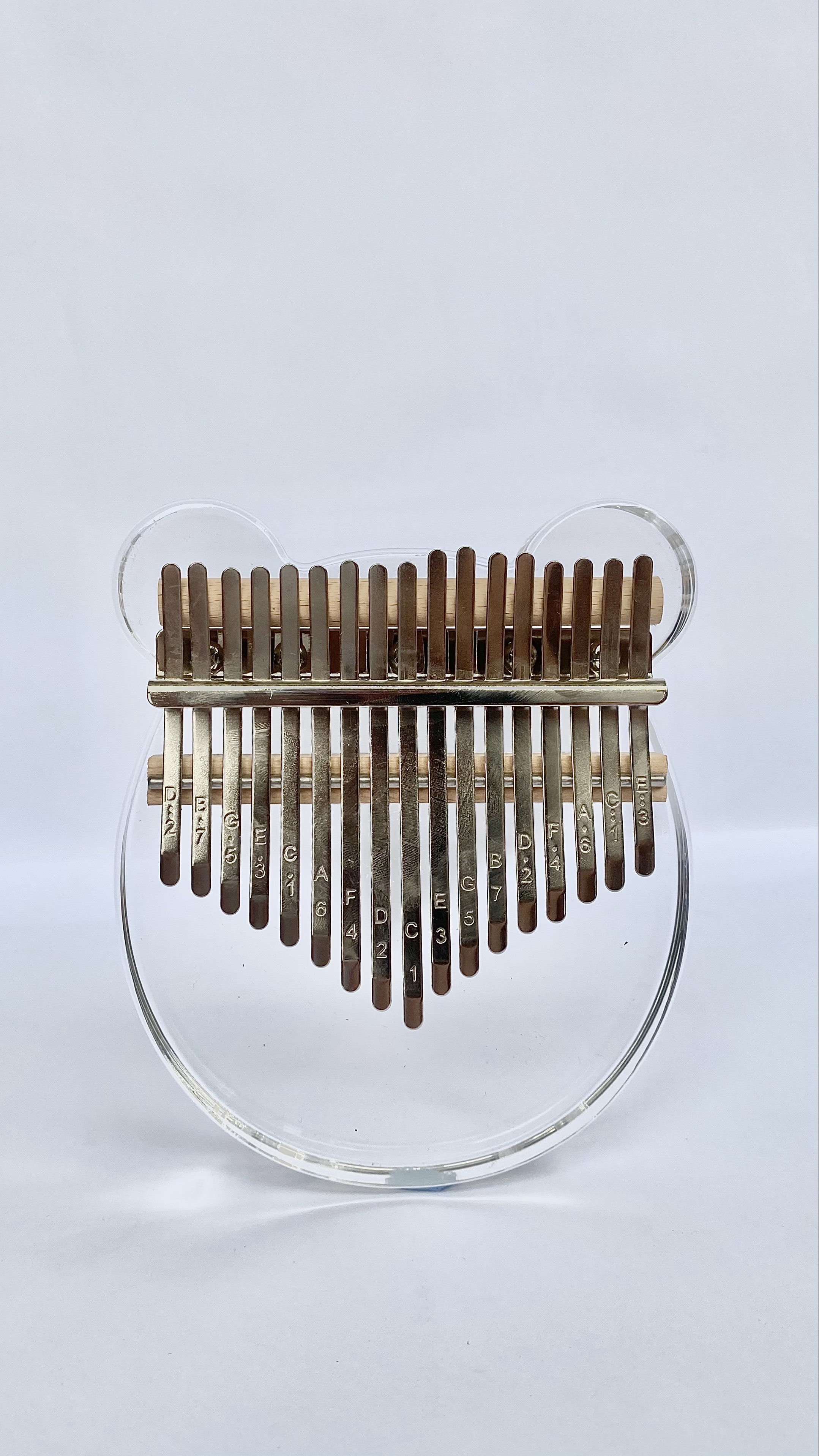 Kalimba Pha Lê Dáng Gấu 17 Phím Chính Hãng WOIM