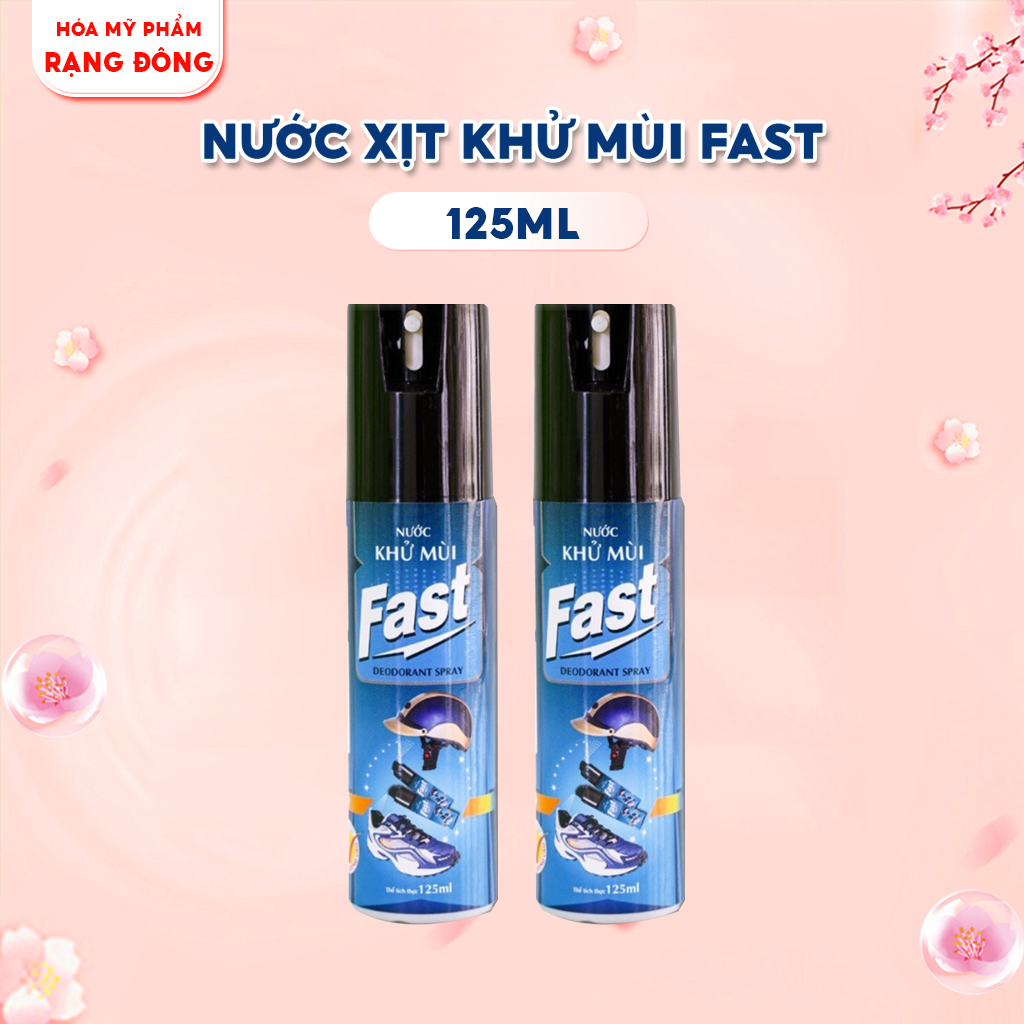 Chai Xịt Khử Mùi Đa Năng Fast 125ml Giúp Khử Mùi Ô Tô, Nhà Bếp, Mũ Bảo Hiểm, Giày Dép, Tủ Lạnh, ...