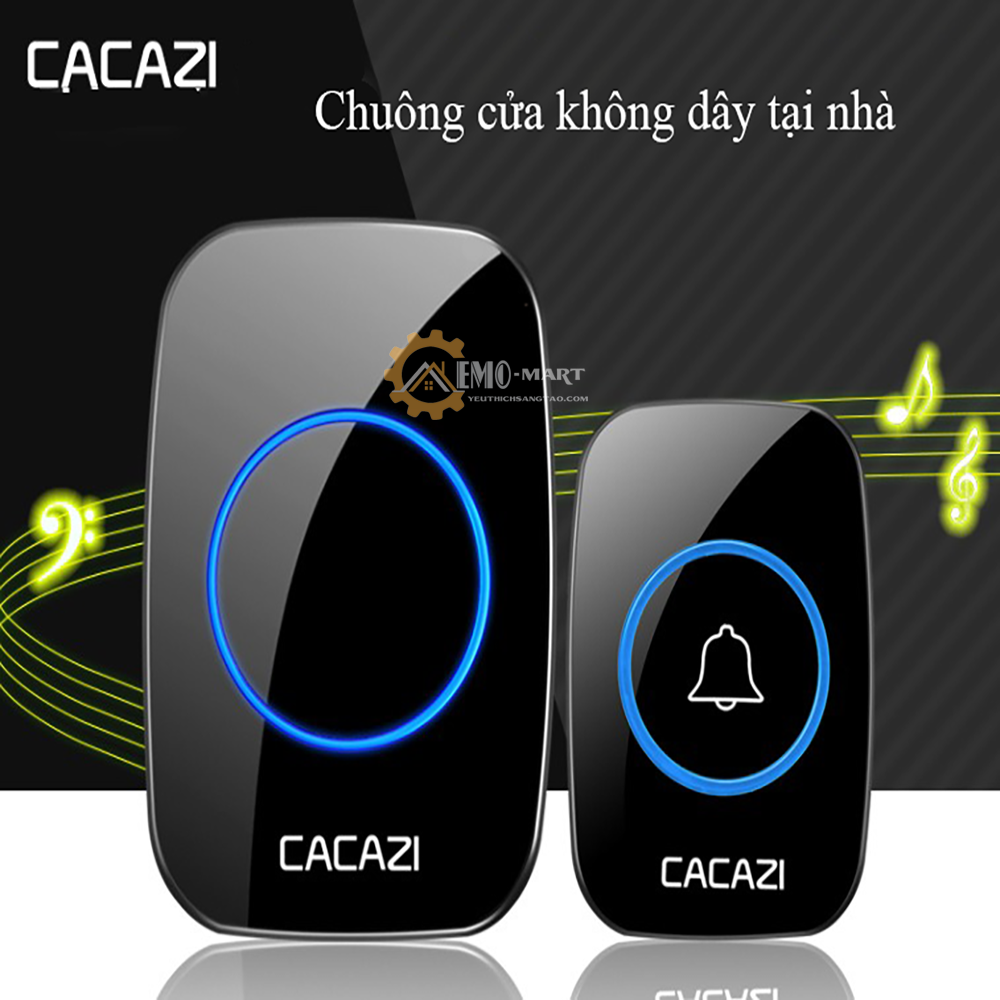 Cacazi A10 wireless bell, comes with 3 AA batteries-300m wireless Connect