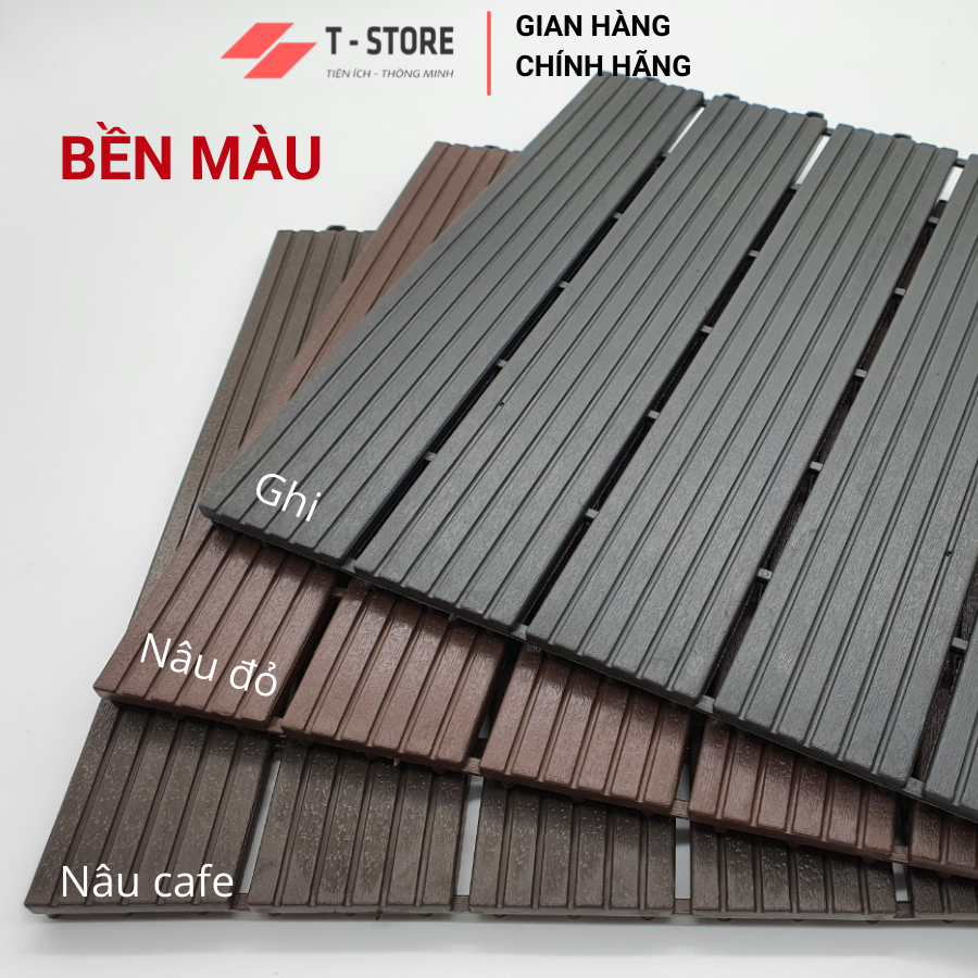 [COMBO 22] Miếng nhựa lót sàn ban công ECO,  XẢ KHO,  trang trí ban công cực đẹp. Tấm lát sàn nhà, Vỉ nhựa thoát nước.