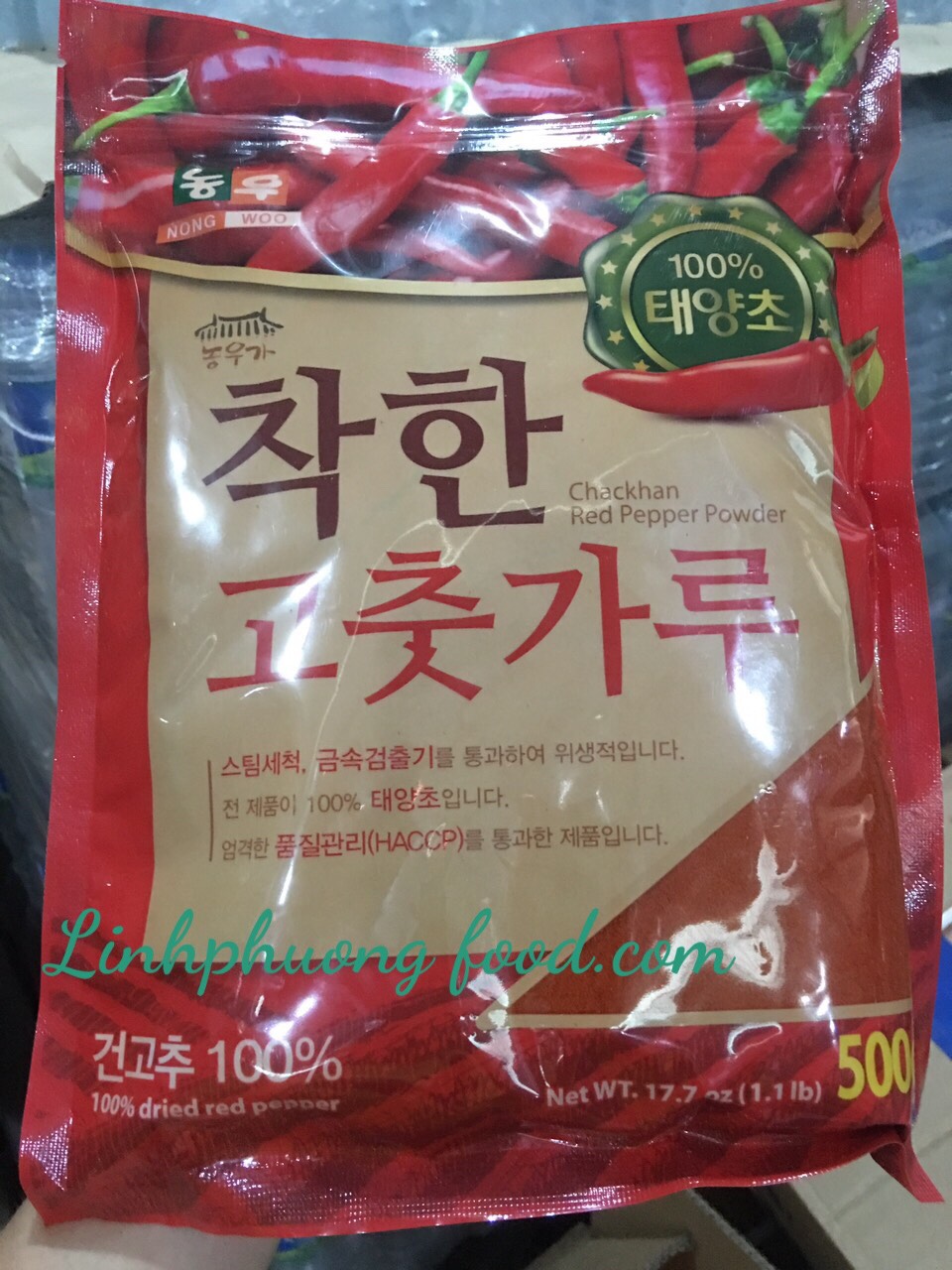 Ớt bột mịn Nhuyễn Hàn Quốc 500g