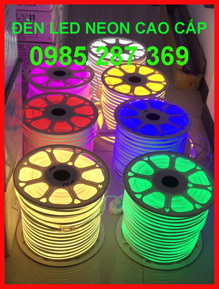 Dây đèn LED Neon trang trí điện 220v (Gía cho 5m tặng dây nguồn) dùng trang trí xe, quảng cáo, trang trí nhà cửa ( chưa bao gồm cục nguồn 25k)