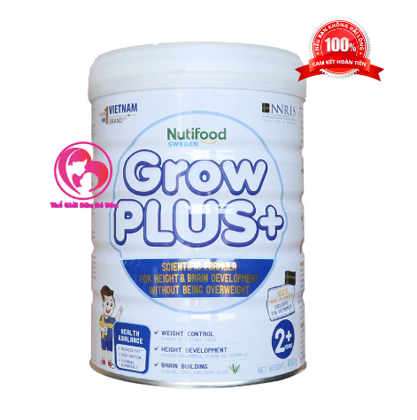 Sữa GROW PLUS TRẮNG 850g (trẻ 2 tuổi trở lên)