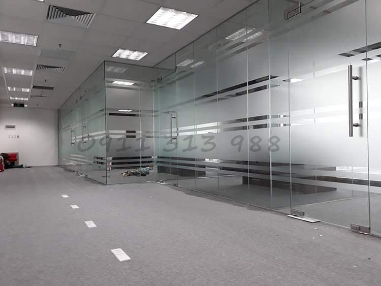 Decal mờ dán kính văn phòng sẵn keo khổ lớn 1.2m