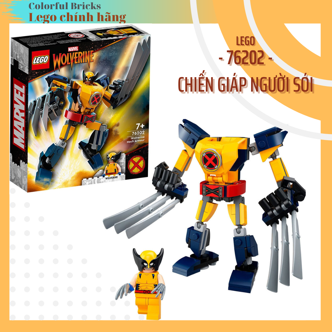Lego marvel 76202 - chiến giáp người sói - chính hãng