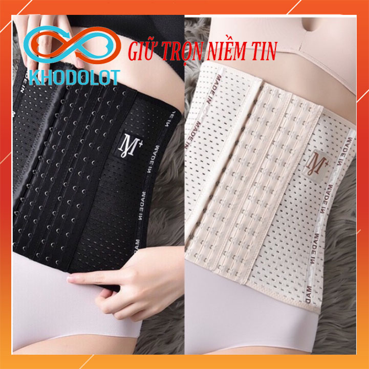 Đai nịt bụng sau sinh latex giảm mỡ siết eo nhiều nấc cài Gen nịt bụng Sline định hình bụng dưới hiệu quả KHODOLOT