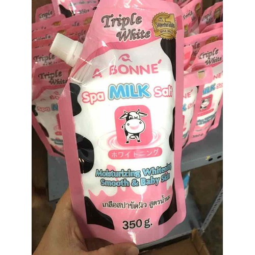 Muối tắm sữa bò tẩy tế bào chết A Bonne Spa Milk Salt Thái Lan 350gr
