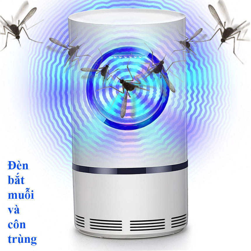 [HCM]Đèn bắt muỗi côn trùng Máy bắt muỗi có màng lọc thông minh thu hút muỗi - MBM tròn