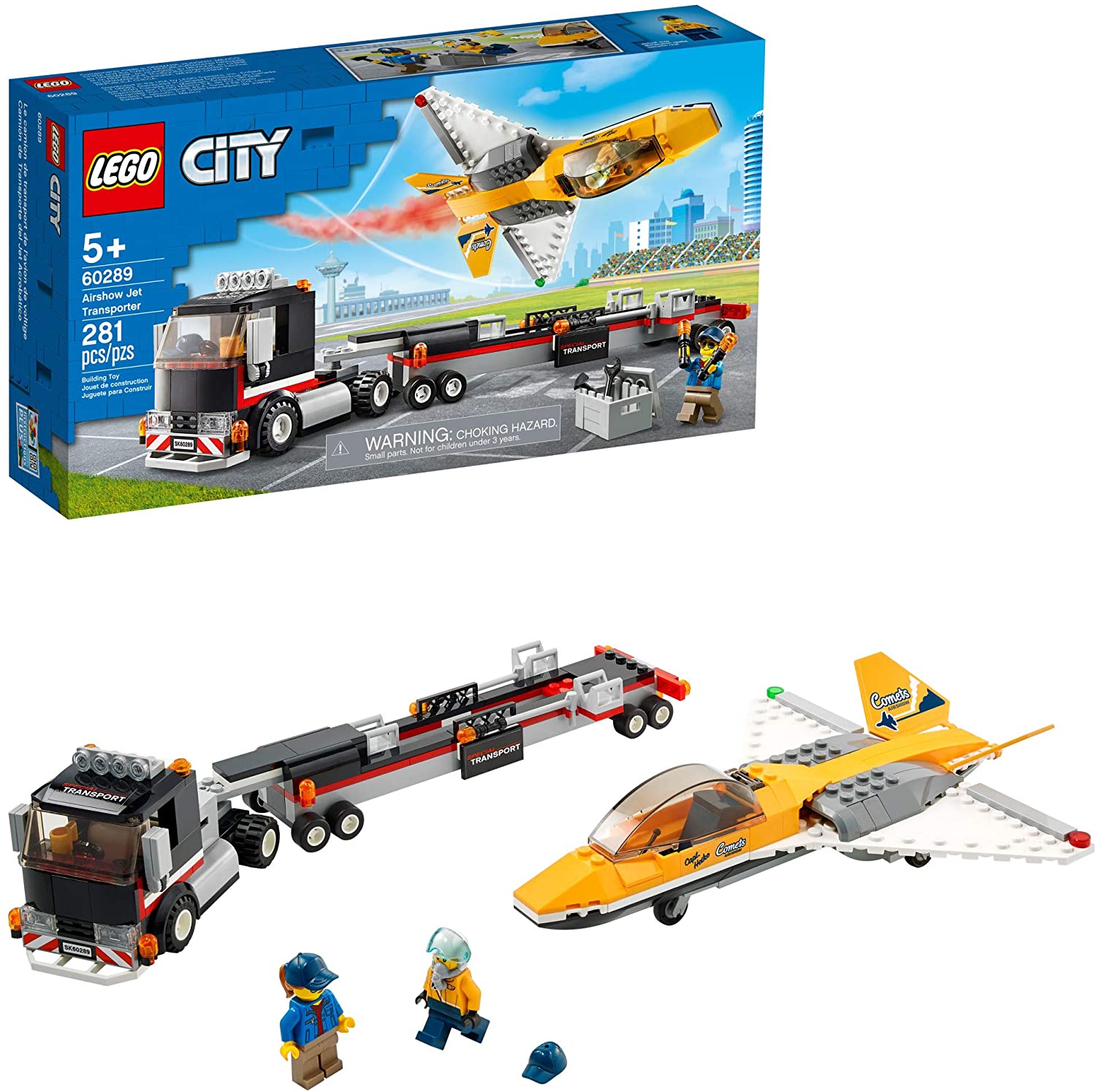 Giảm Giá Bộ Xếp Hình Lego City Airshow Jet Transporter 60289; Bộ Đồ Chơi  Vui Nhộn Dành Cho Trẻ Em, Mới 2021 - Beecost