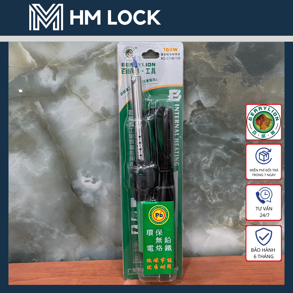MỎ HÀN CHÌ BERRYLION 40W 60W 100W - 220V - HÀNG CÔNG TY CHẤT LƯỢNG CAO - HM LOCK