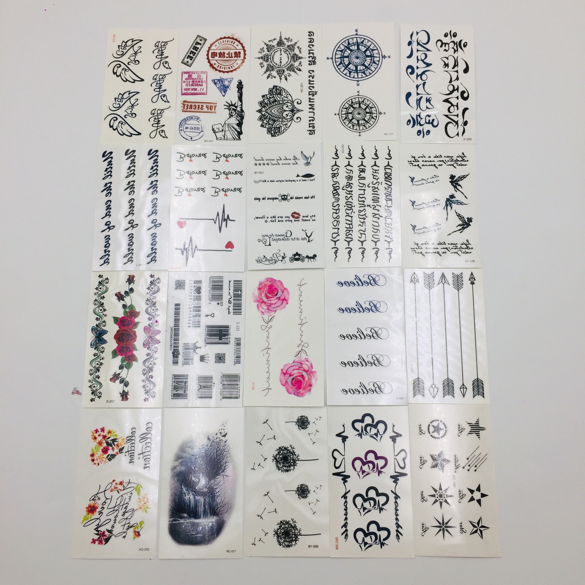 Combo 20 tấm xăm dán mini cực đẹp