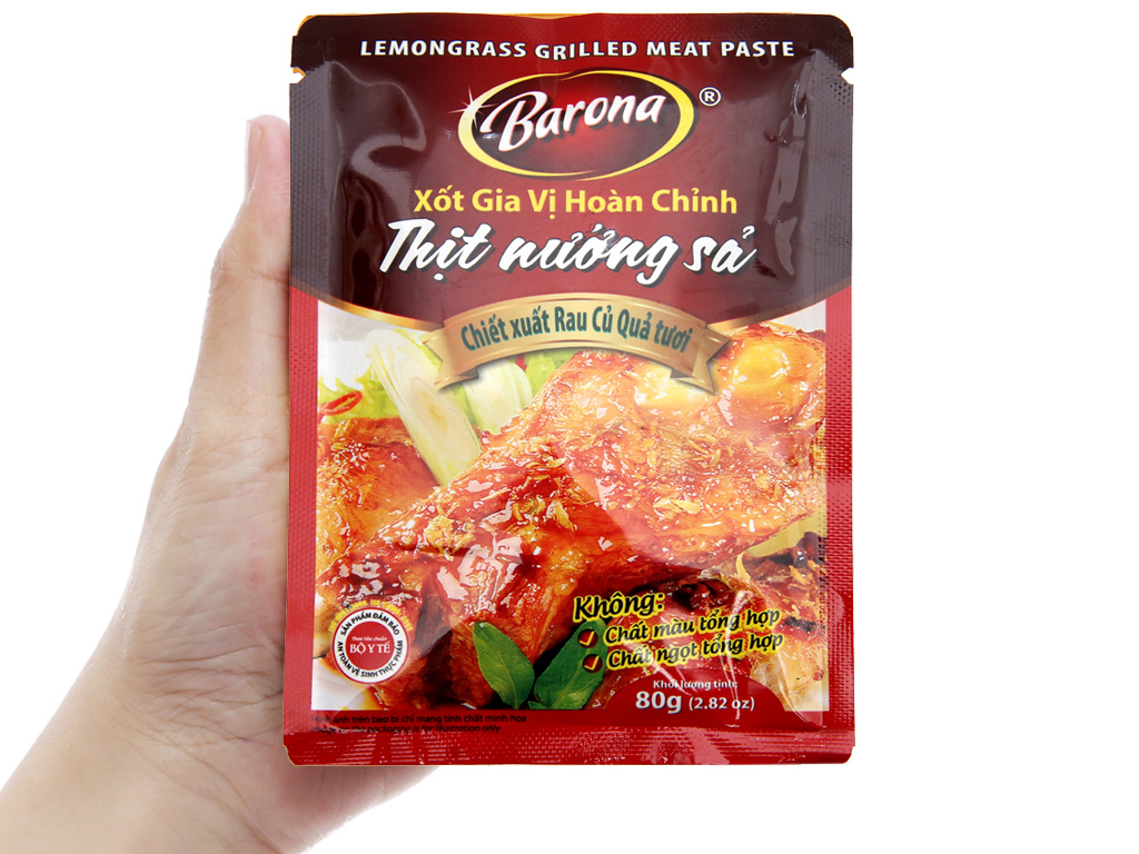 XỐT GIA VỊ HOÀN CHỈNH BARONA - THỊT NƯỚNG SẢ
