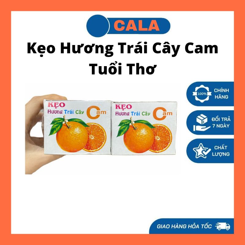 Kẹo hương trái cây cam tuổi thơ