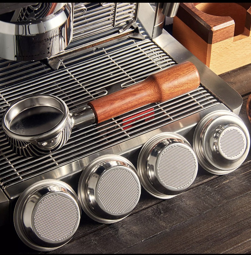 Giỏ lọc cafe Đôi 58mm- phễu lọc máy cà phê 58mm inox 304