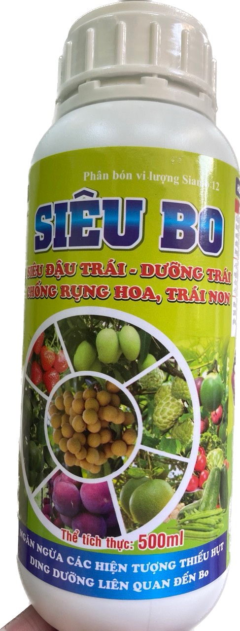 Phân bón lá siêu bo 500ml siêu đậu trái, chống rụng hoa, rụng trái non